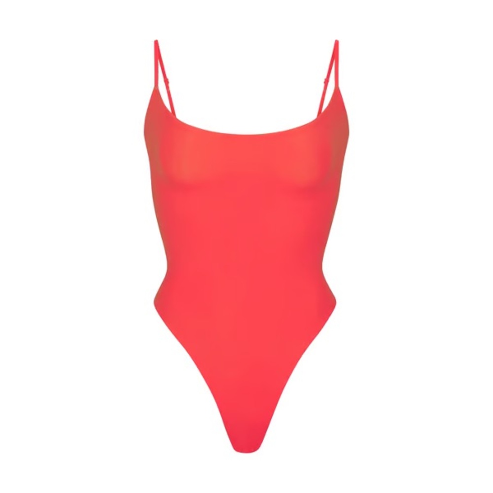 NWT SKIMS Fits Everybody Cami Bodysuit in POPPY sz S - RARE